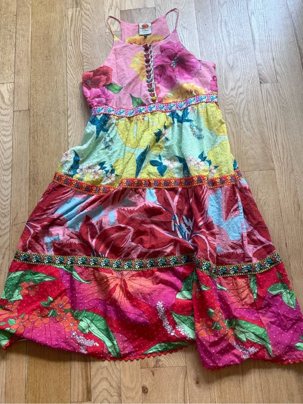 SALE Farm Rio Mixed Garden Midi Dress - Picture 2 of 5